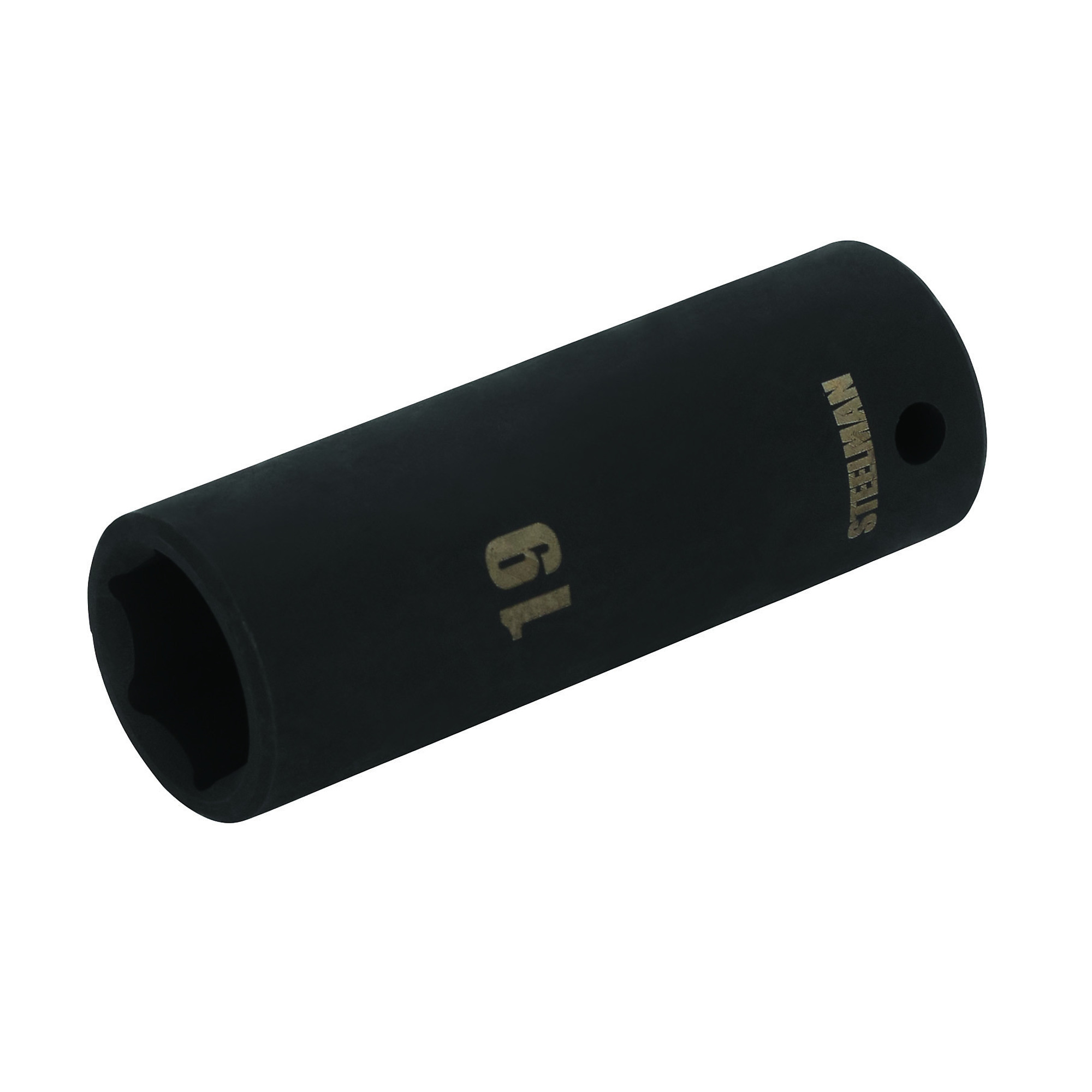 STEELMAN 1/2-Inch Drive x 19mm Deep 6-Point Impact Metric Single Socket, Model# 78289